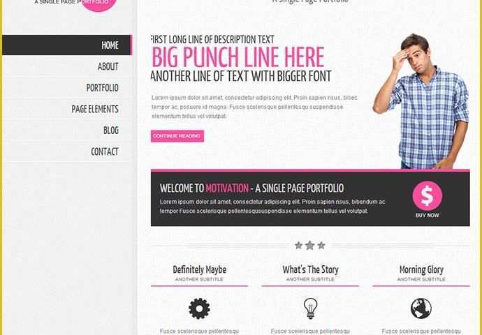 Professional Personal Website Templates Free Of 60 Best Single Page Website Templates