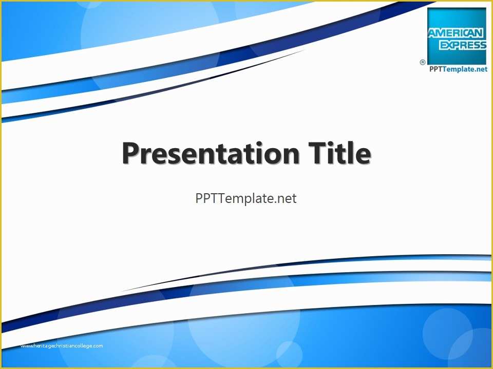 Professional Ppt Templates Free Download for Project Presentation Of Free American Express with Logo Ppt Template