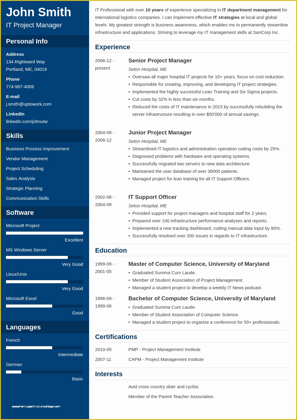 Professional Resume Template Free Download Of Make A Professional Resume Template