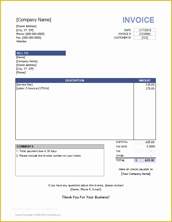 Professional Services Invoice Template Free Of 10 Simple Invoice Templates Every Freelancer Should Use