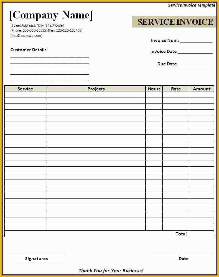 Professional Services Invoice Template Free Of 4 Bill format In Word for Professional Services