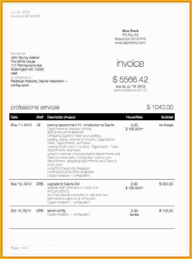 Professional Services Invoice Template Free Of 6 Bill format for Professional Services