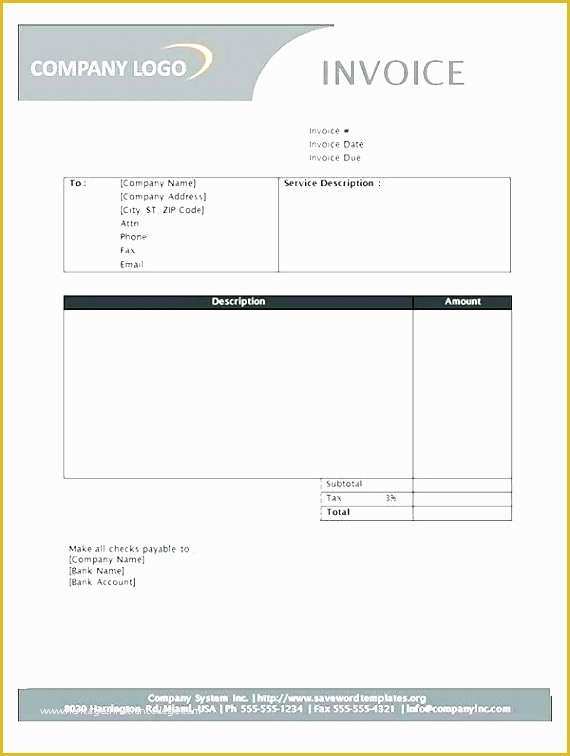 Professional Services Invoice Template Free Of 7 Service Invoice Template Free Word Sampletemplatess