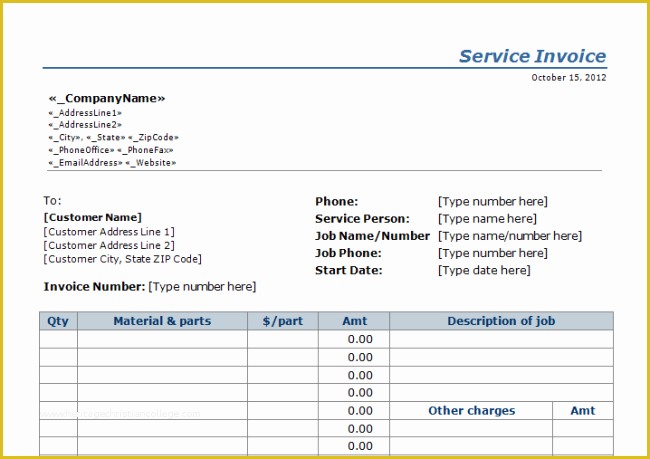 Professional Services Invoice Template Free Of Excellent Service Billing Invoice Template Sample with