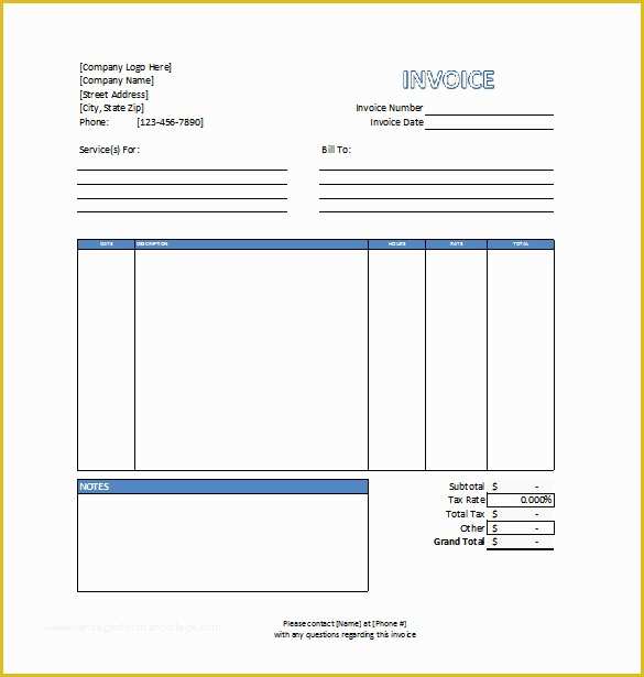 Professional Services Invoice Template Free Of Invoice Template 53 Free Word Excel Pdf Psd format