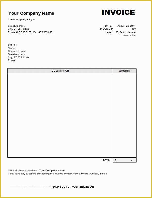 Professional Services Invoice Template Free Of Invoice Template Freelance