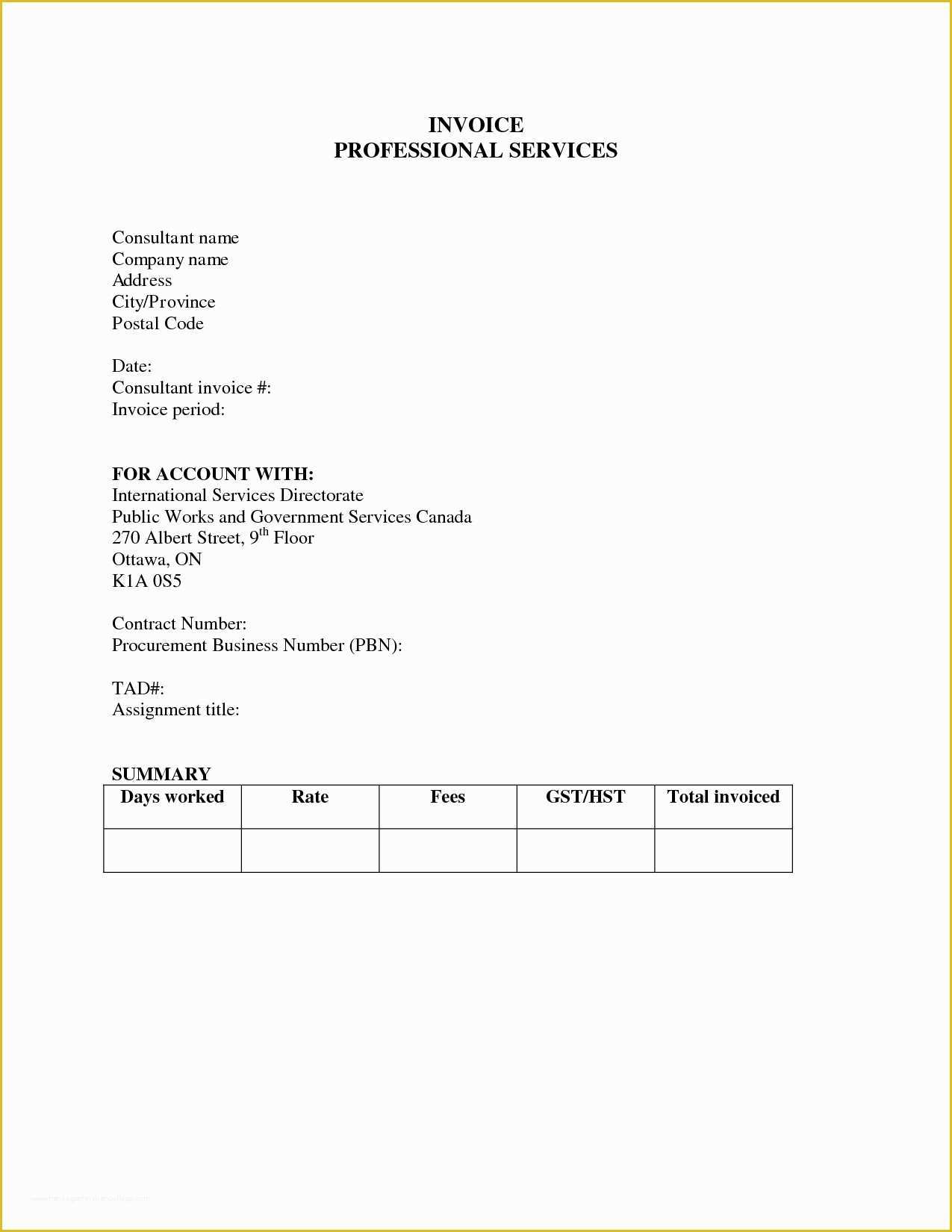 Professional Services Invoice Template Free Of Professional Services Invoice Template Invoice Template