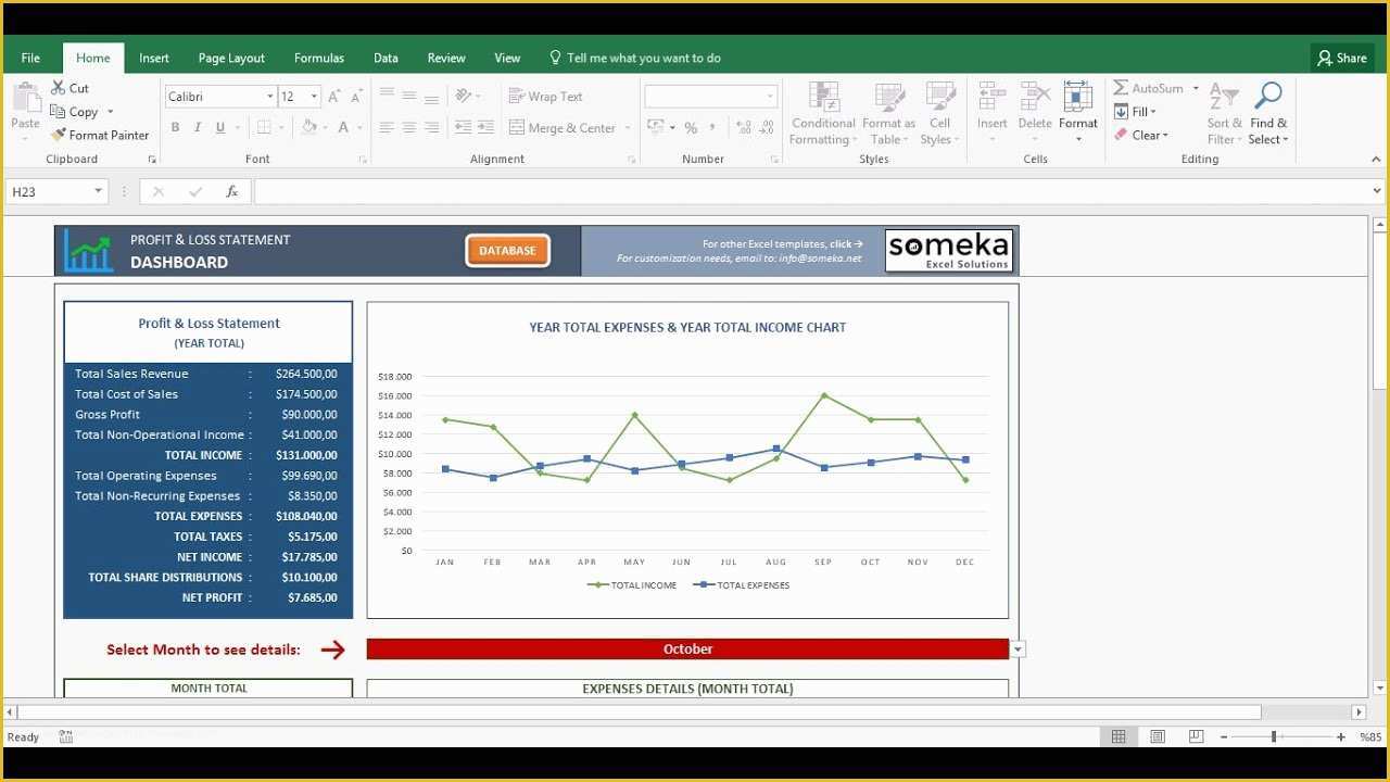 Profit and Loss Statement Excel Template Free Of Profit and Loss Statement Template Free Excel Spreadsheet