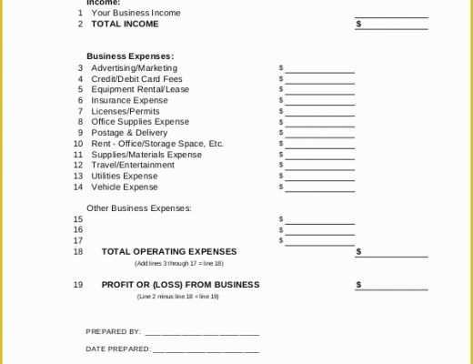 Profit and Loss Statement Template Free Download Of Profit &amp; Loss Statement Template 13 Free Pdf Excel