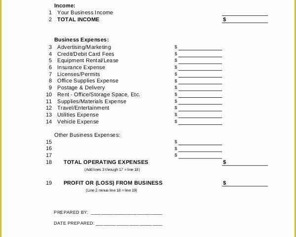 Profit and Loss Statement Template Free Download Of Profit &amp; Loss Statement Template 13 Free Pdf Excel