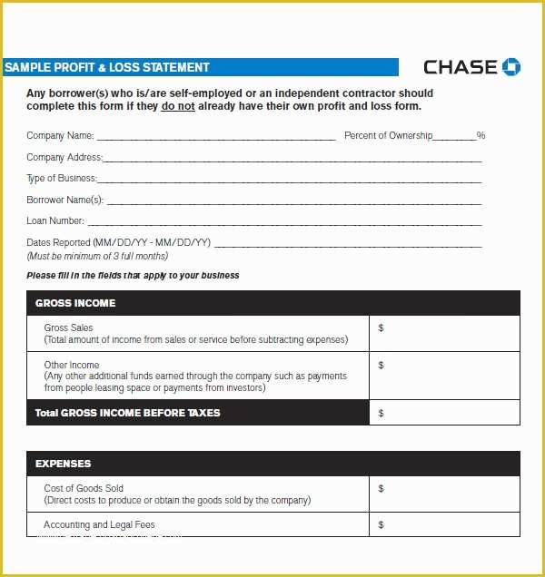 Profit and Loss Template Free Download Of Profit and Loss Template 20 Download Free Documents In