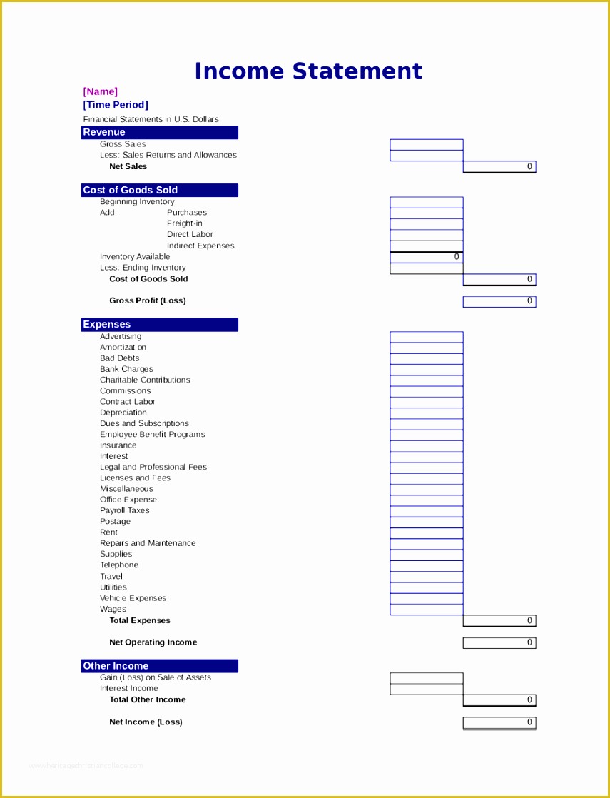 Profit and Loss Template Pdf Free Of 7 Profit and Loss Statement Template Sampletemplatess