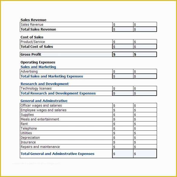 Profit and Loss Template Pdf Free Of Profit and Loss Template 20 Download Free Documents In