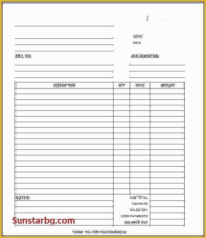 Proforma Invoice Template Pdf Free Download Of Cheque Receipt Template Excel New Typical Invoice Free