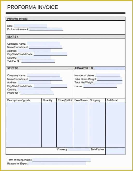 Proforma Invoice Template Pdf Free Download Of Proforma Invoice Excel Template Download why is Proforma