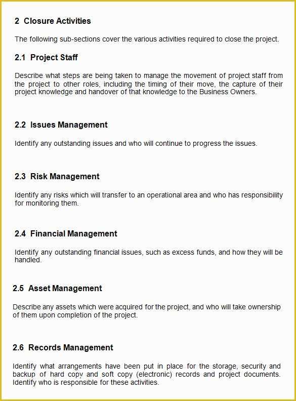 Project Closure Report Template Free Of 10 Project Closure Report Templates Word Docs Pdf
