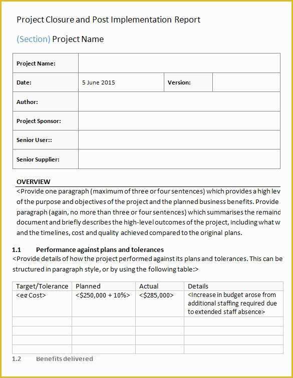 Project Closure Report Template Free Of 10 Project Closure Report Templates Word Docs Pdf