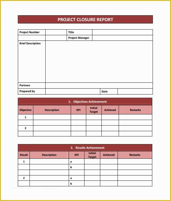 Project Closure Report Template Free Of Project Closure Report Template 11 Documents In Pdf Word