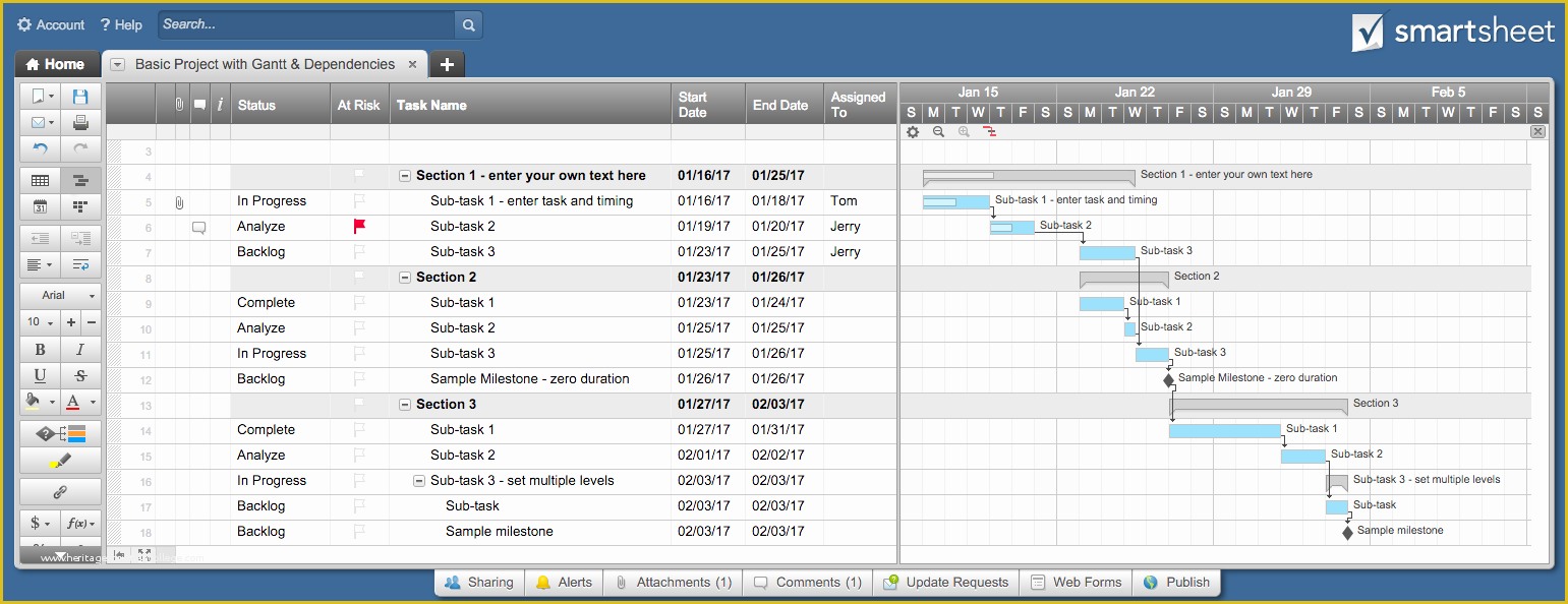 Project Management Excel Gantt Chart Template Free Of Free Excel Project Management Templates