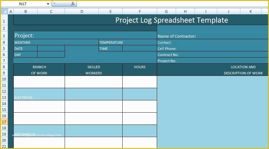 Project Management with Excel Template Free Of Project Management Log Spreadsheet Template Excel