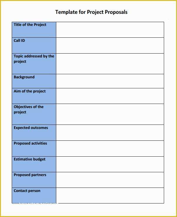 Project Outline Template Free Of 17 Sample Project Proposal Templates for Free Download