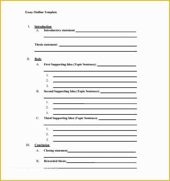 Project Outline Template Free Of 21 Outline Templates Pdf Doc