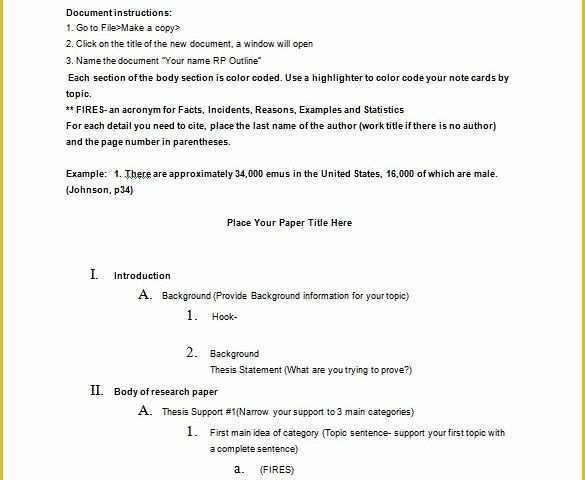 Project Outline Template Free Of 5 Free Project Outline Templates Word Excel Pdf formats