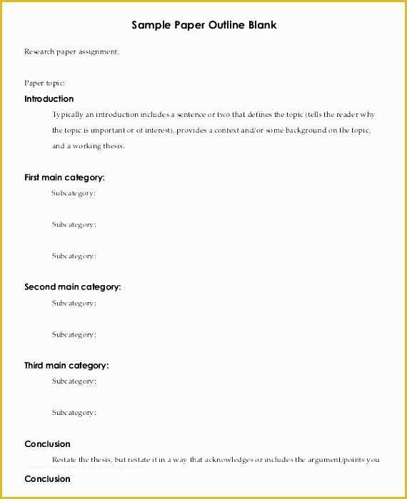 Project Outline Template Free Of 8 Blank Project Outline Sampletemplatess Sampletemplatess