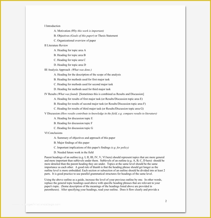 Project Outline Template Free Of Project Outline Template 17 for Word Ppt Excel and