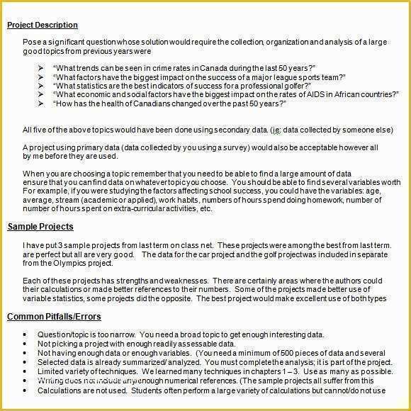 Project Outline Template Free Of Project Outline Template 9 Download Free Documents In