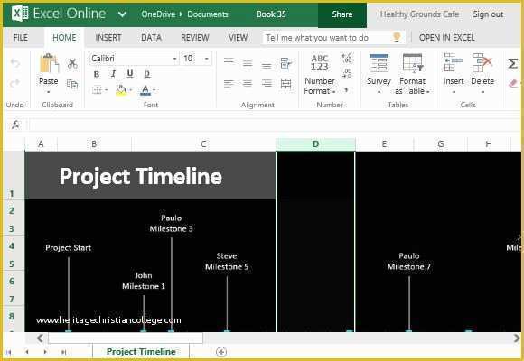 Project Timeline Excel Template Free Of How to Easily Create Project Timeline In Excel