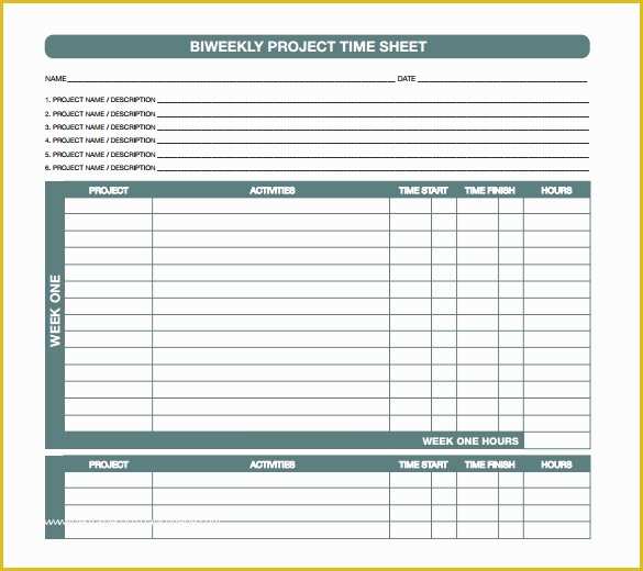 Project Timesheet Template Free Of 20 Project Timesheet Templates & Samples Doc Pdf