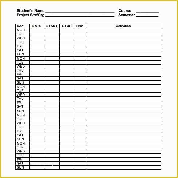 Project Timesheet Template Free Of 20 Project Timesheet Templates & Samples Doc Pdf