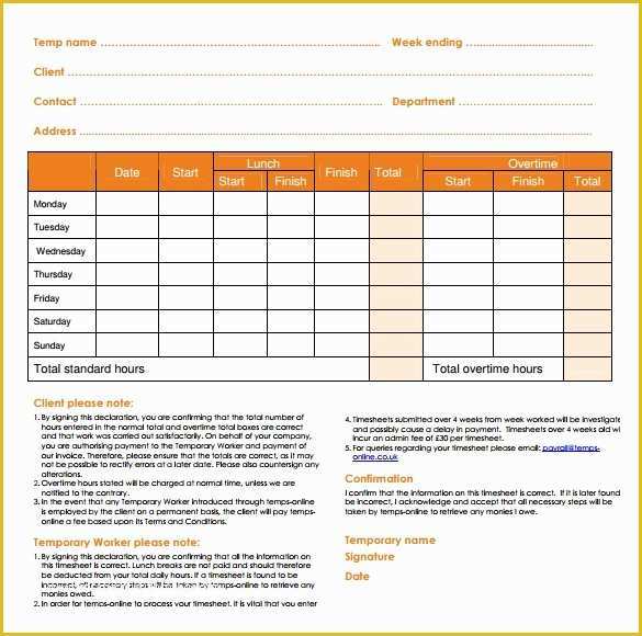 Project Timesheet Template Free Of 21 Daily Timesheet Templates Free Sample Example