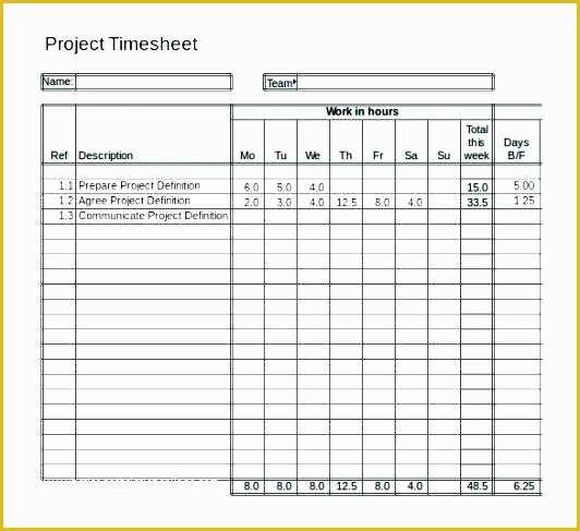 Project Timesheet Template Free Of Free Line Printable Timesheet Template Sample Blank Word