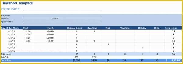 Project Timesheet Template Free Of Timesheet Template Projectmanager