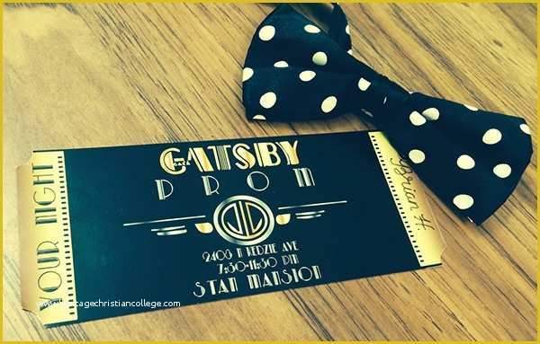 Prom Ticket Template Free Of Great Gatsby Prom Tickets On Behance