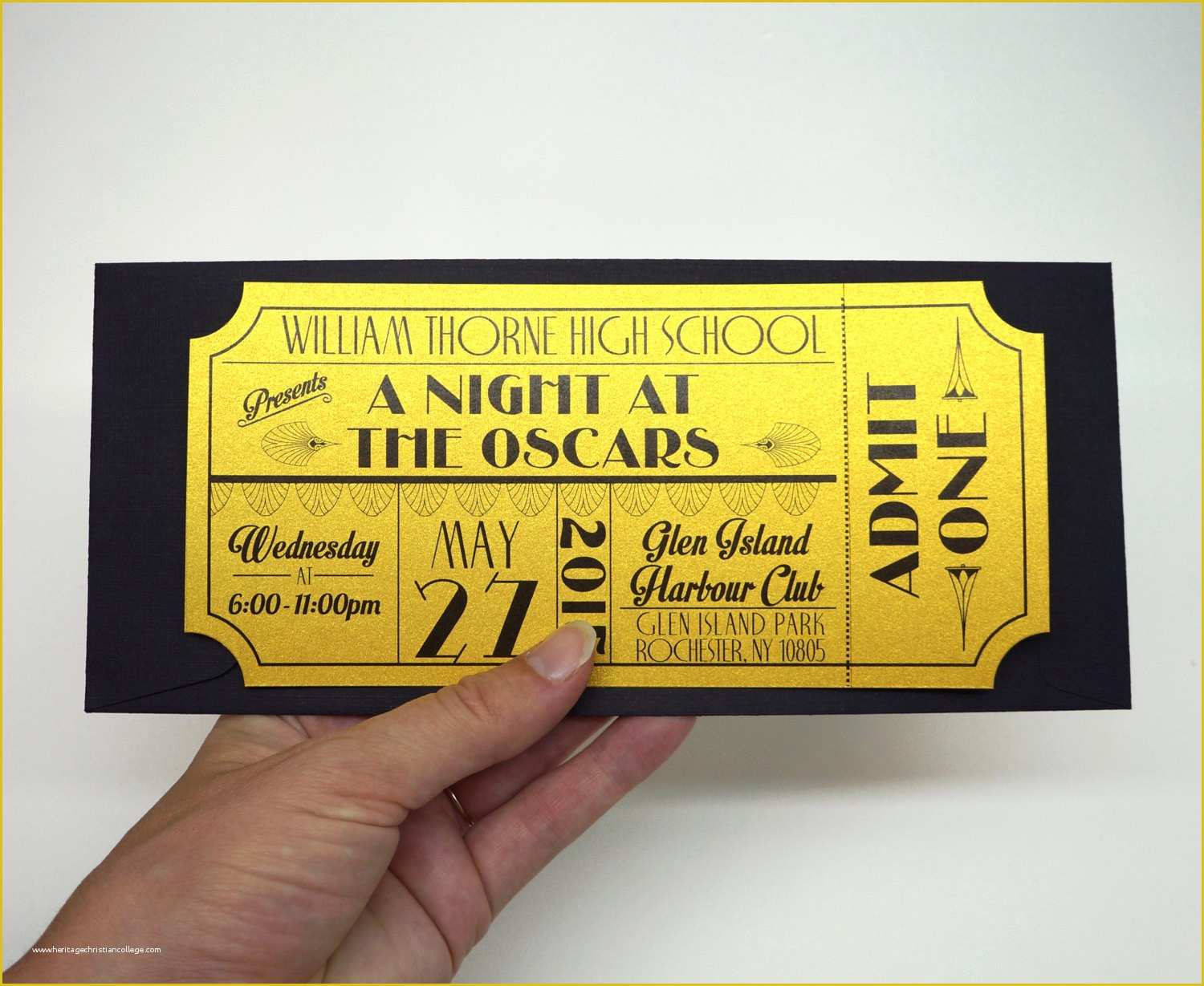 Prom Ticket Template Free Of Old Hollywood Art Deco Red Carpet Gold
