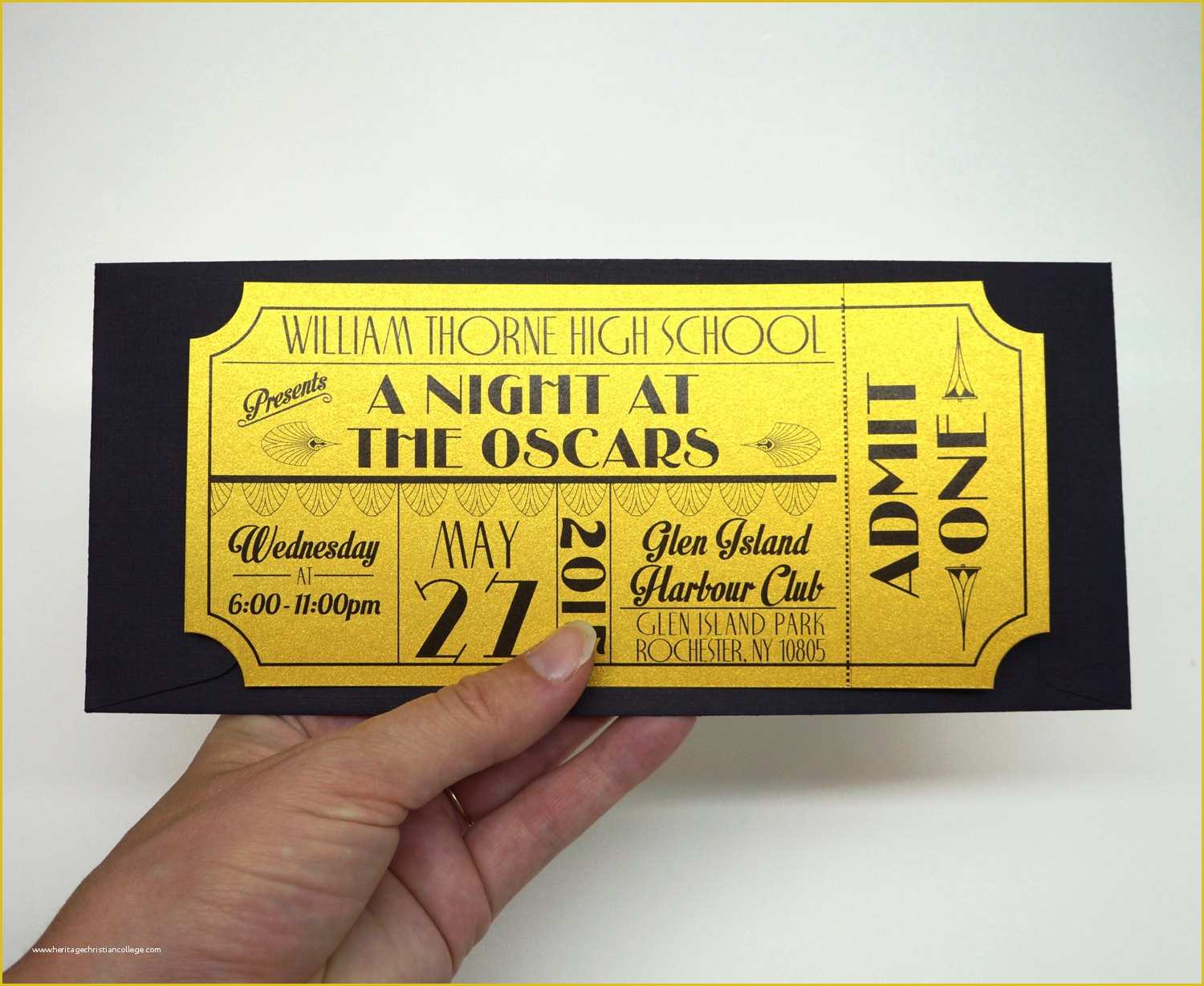 Prom Ticket Template Free Of Old Hollywood Art Deco Red Carpet Gold 