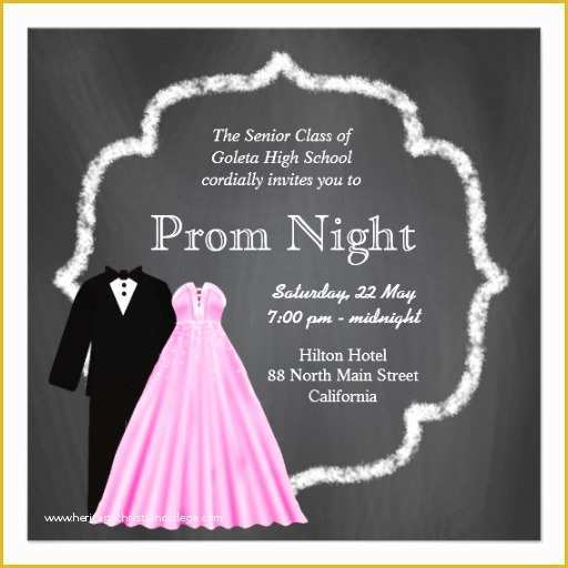 Prom Ticket Template Free Of Prom Invitation Template Invitation Template