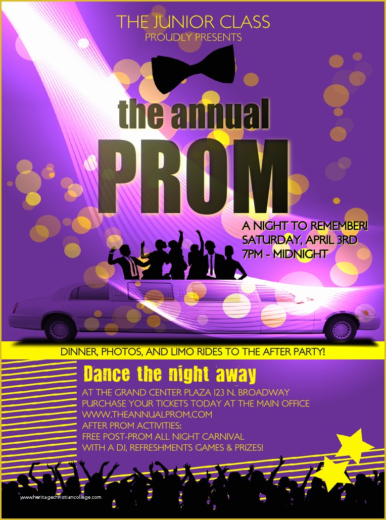 Prom Ticket Template Free Of Prom Limo Flyer