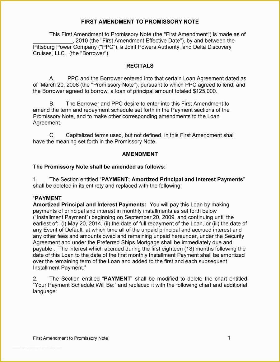 Promissory Note Free Template Download Of 45 Free Promissory Note Templates & forms [word & Pdf