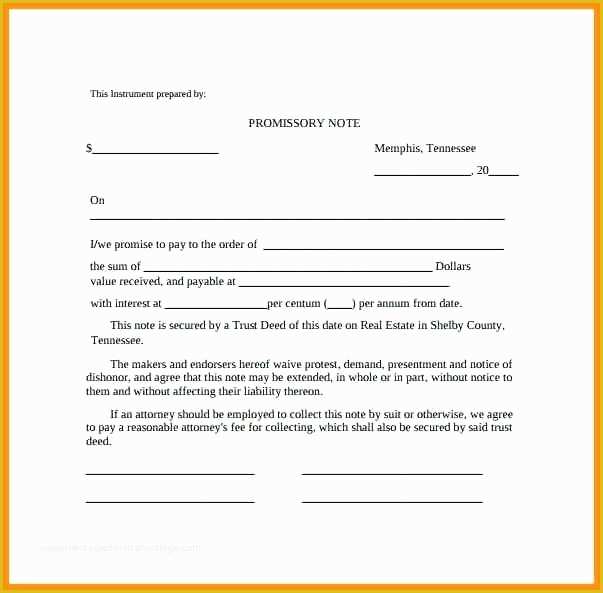 Promissory Note Free Template Download Of Size Template Download Blank Promissory Note Word