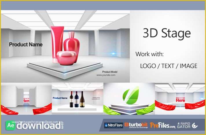 Promo Video Templates Free Download Of 3d Stage 3d Promo Videohive Template Free Download