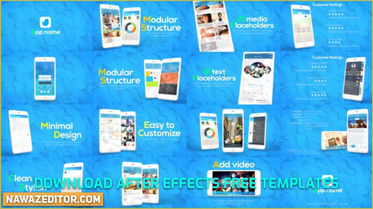 Promo Video Templates Free Download Of App Promo Videohive after Effects Template Free