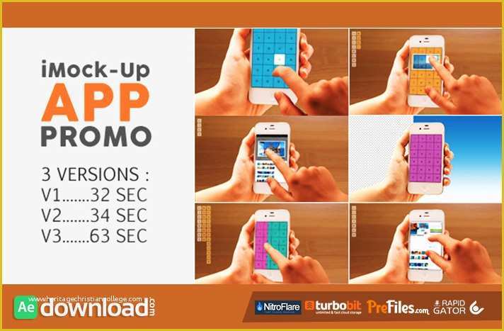 Promo Video Templates Free Download Of Imock Up App Promo Videohive Free Download Free