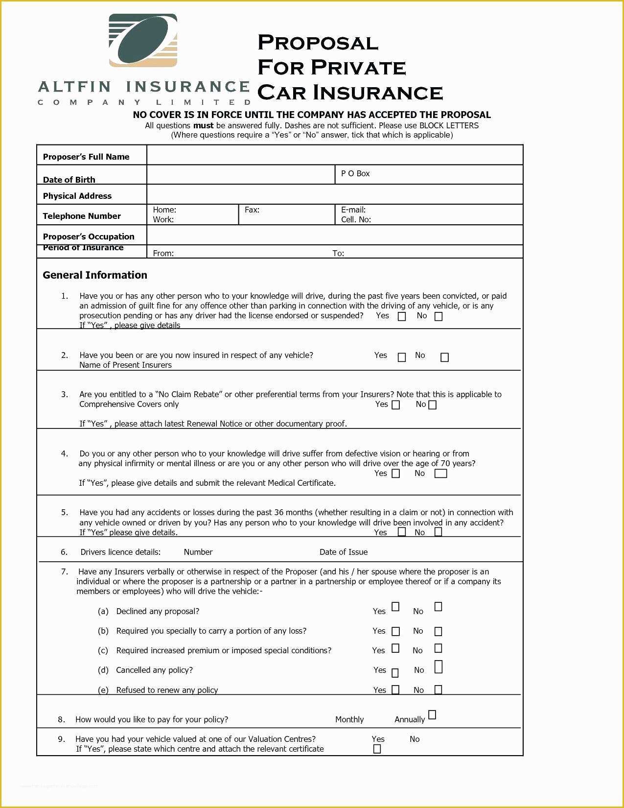 Proof Of Auto Insurance Template Free Of Certificate Insurance Template