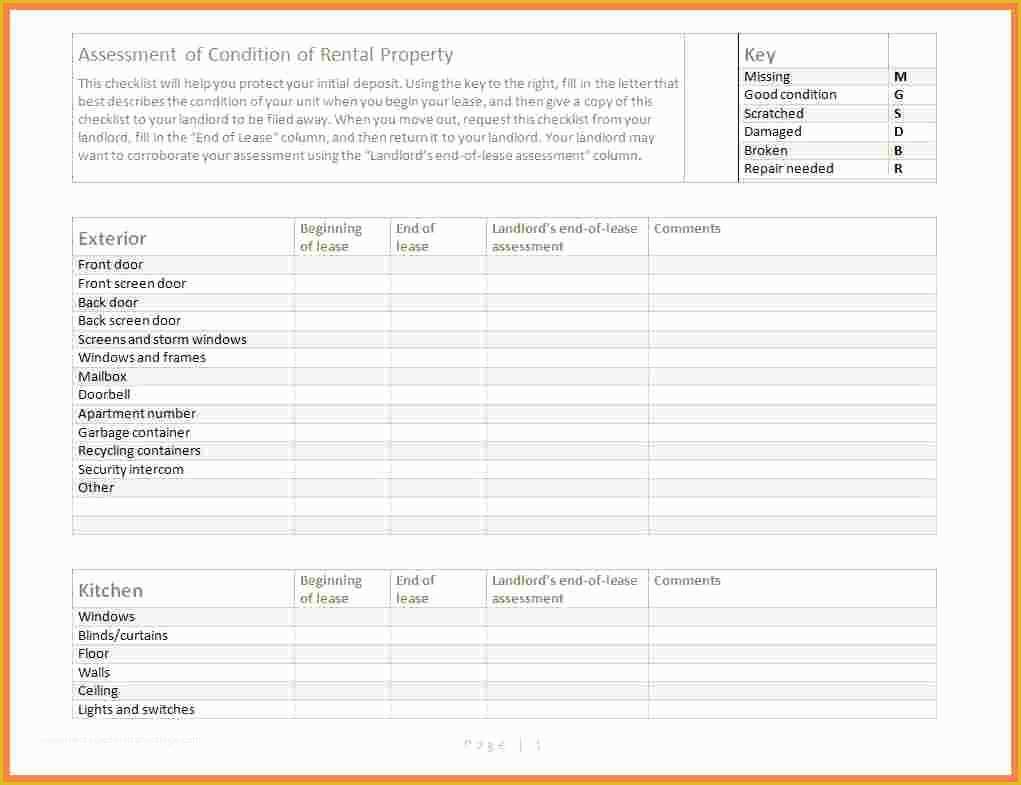 Property Condition Report Template Free Of 7 Rental Property Inspection Report Template