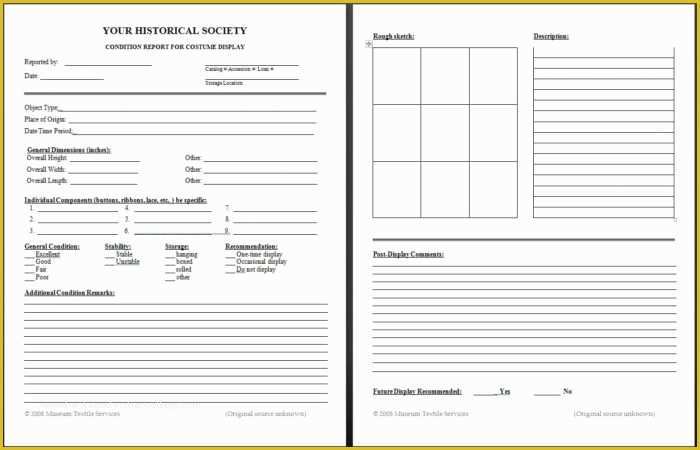 Property Condition Report Template Free Of Ergonomic assessment form Free Templates Resume