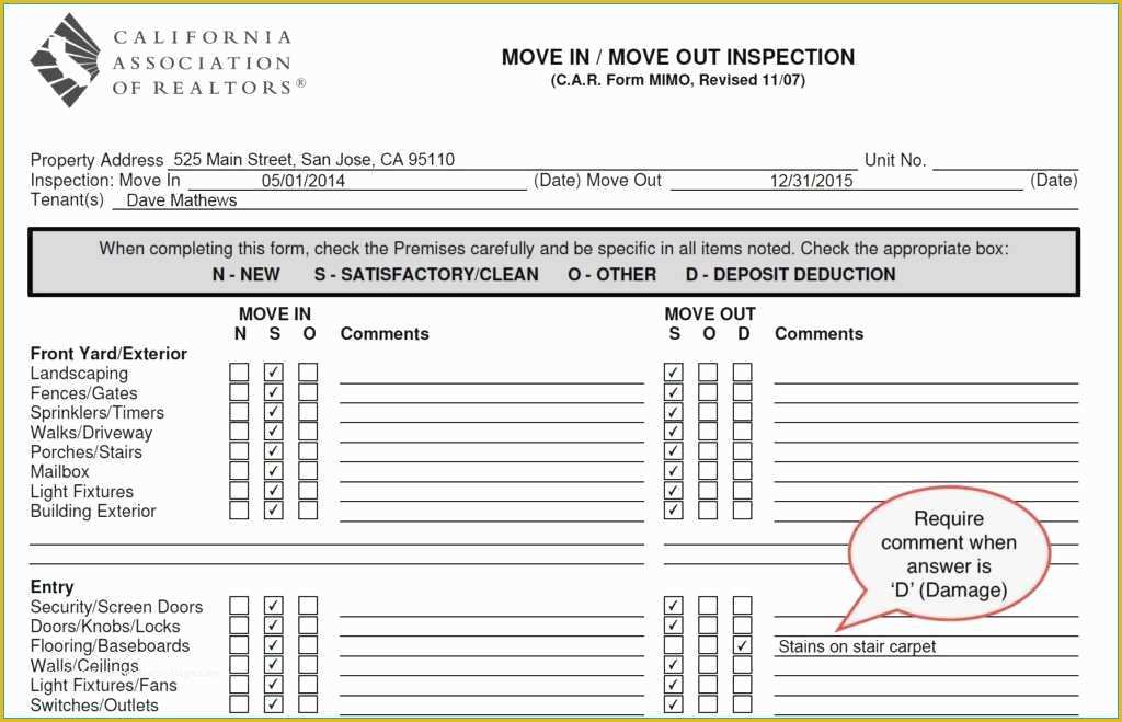 Property Condition Report Template Free Of Inspection Report Sample